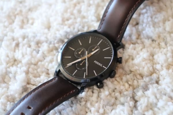 Luther Chronograph Brown Leather Watch 