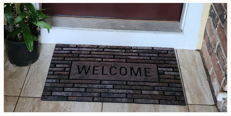 810344537 18 Welcome Stone Outdoor Doormat