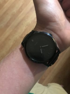 The Minimalist Two-Hand Black Leather Watch - FS5447 - Fossil