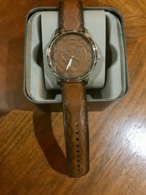 Neutra Three-Hand Brown Leather Watch 