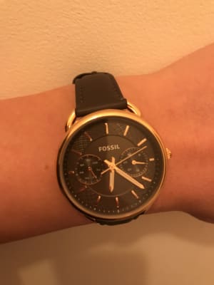 Tailor Multifunction Grey Leather Watch 