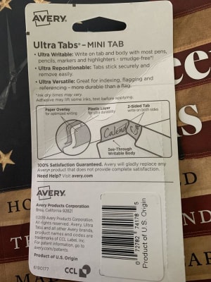 Avery® Printable Tab Inserts for Hanging File Folders - 100 ...