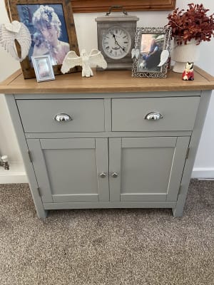 Homebase shop grey sideboard
