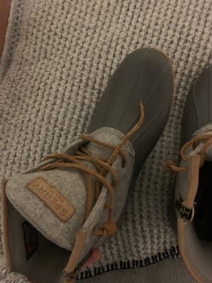 Sperry saltwater wool embossed duck boots with thinsulate sales