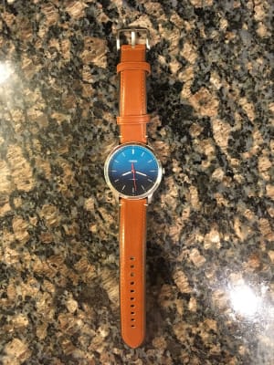 Estate 22 mm Light-Brown Leather and 