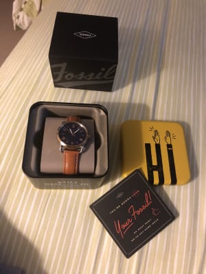 Copeland Three-HandTan Leather Watch 