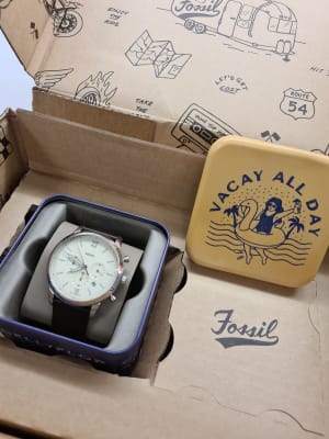 Montre Neutra chronographe en cuir ambre - FS5512 - Fossil
