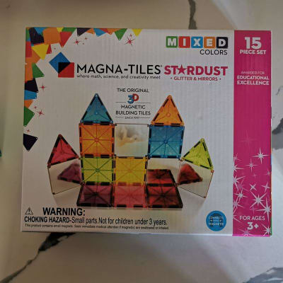 MAGNA-TILES® Stardust 15-Piece Magnetic Construction Set, The