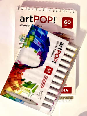  artPOP! Infinity Art Markers, 24 Colors, Dual Tip Alcohol  Based Markers, Professional Art Markers for Drawing, Illustration,  Sketching, Animation with Triangular Grip : Arts, Crafts & Sewing