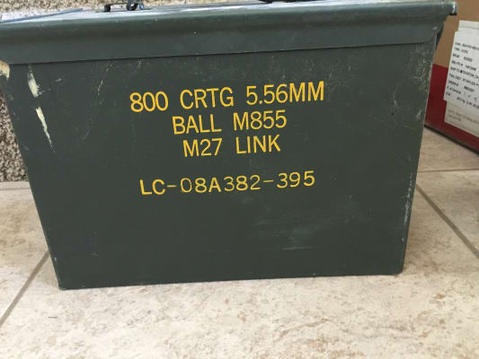Grade 2 Military FAT 50 Cal PA-108 Metal Ammo Can Saw Box 5.56MM 2.23MM 7.62MM