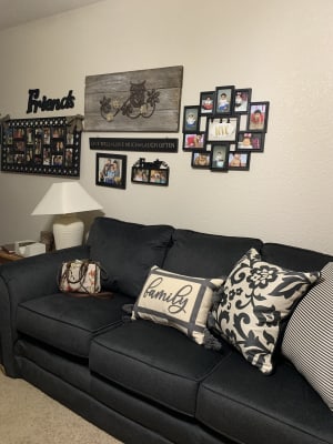 Big lots flannel charcoal sofa top