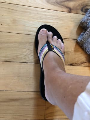Teva Women's Voya Flip Flop - Antiguous Grey Multi