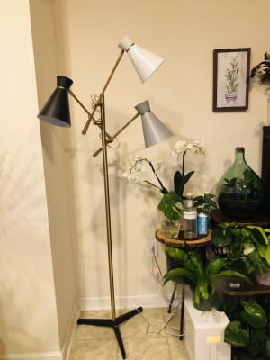 3 Arm Floor Lamp For Plants Gardener, Adjustable 3 Arm Floor Lamp