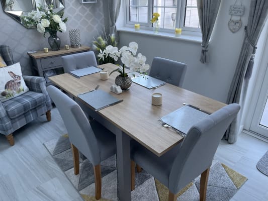 Grey table and cheap chairs homebase
