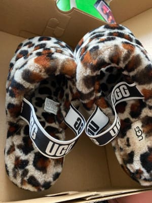 Ugg fluff yeah leopard sale
