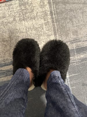 Old navy fuzzy slippers sales