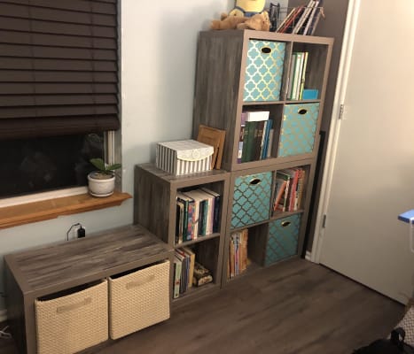 Stratford Reclaimed Gray 4-Cube Storage Organizer