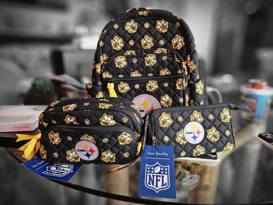 【レア美品】ポルトガル製★ニューワース★ストロベリーバスケット Pittsburgh Steelers NFL RFID Front Zip Wristlet | Vera Bradley