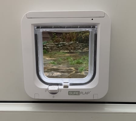 SureFlap Microchip Flap for Small Medium Sized Cats White Pets