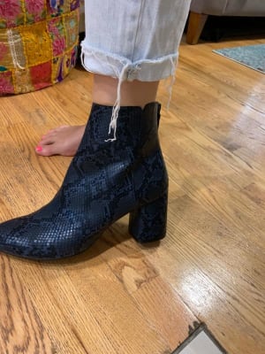 Old navy cheap snakeskin booties