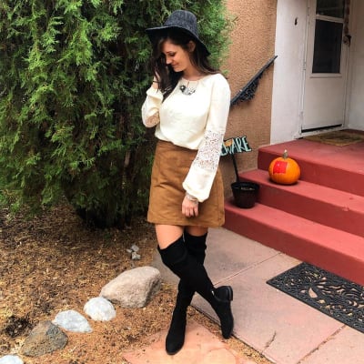 Old navy sales suede mini skirt