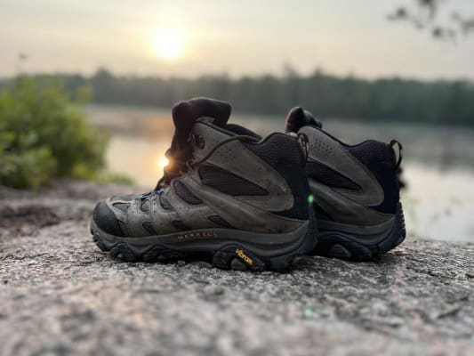 Merrell Men's Moab 3 Mid Wide Hiking Boots - Black Night