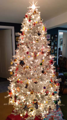 Big lots silver christmas tree