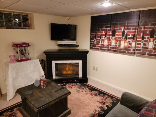 Real Living 50 Petite Grand Electric Fireplace TV Stand | Big Lots