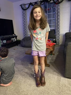 Dan Post Kid's Majesty Western Boots - Purple/Brown | elliottsboots