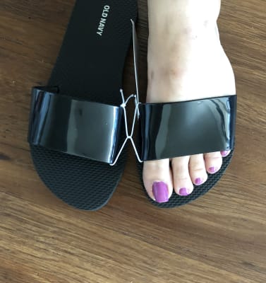 Sugarcane Blend Jelly Slide Flip Flop Sandals Partially Plant