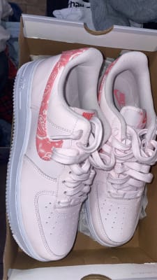 Nike Air Force 1 Low '07 Paisley Pink FD1448-664 Women's Size 8.5  Shoes #27C