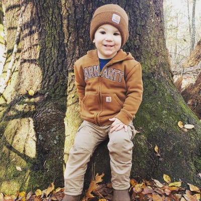 Carhartt Fleece Full-Zip Long-Sleeve Coveralls for Baby Boys