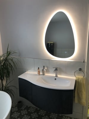 Wickes Alderney Shaped Backlit LED Bathroom Mirror Wickes