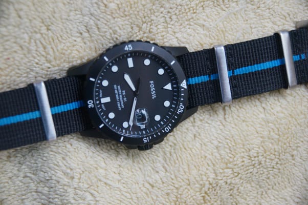 Date Black Stainless Steel Watch Case 