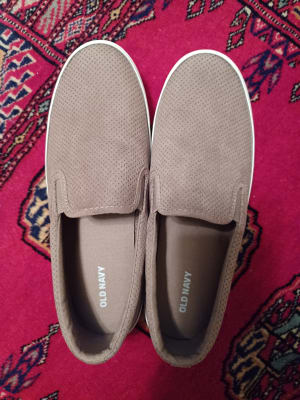 Perforated Faux Suede Slip On Sneakers Old Navy