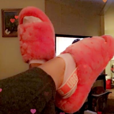 Fluff Yeah Slide Poppy Slipper | UGG® Official