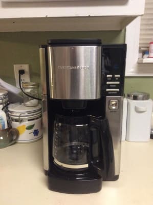 12-Cup Programmable Coffee Maker with Front-Fill Water Reservoir, Cone  Filters, Black & Stainless - 46380