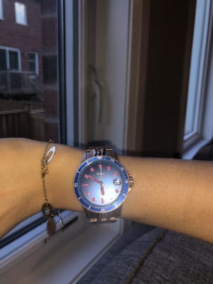 FB-01 Three-Hand Date Rose Gold-Tone