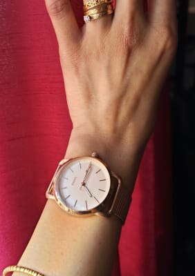 Rose Gold-Tone Stainless Steel Watch 