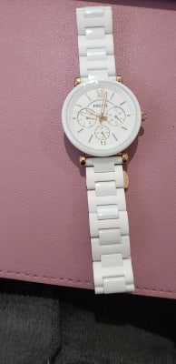 Fossil White Ceramic Watch 2024 favors