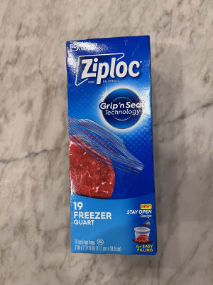 Ziploc 00389 Freezer Bag, 1 gal Capacity