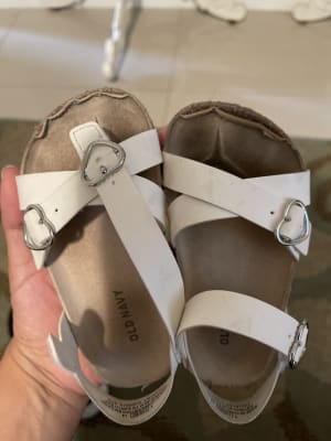 Faux Leather Heart Buckle Sandals for Toddler Old Navy