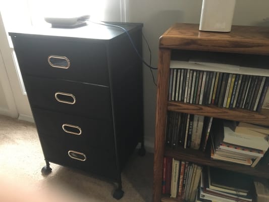 Black 4 Bin Rolling Cart Big Lots