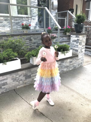 Rainbow clearance tulle dress
