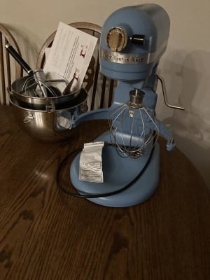 KitchenAid 5.5QT Bowl-Lift Stand Mixer KSM55SJSXVB Blue Velvet