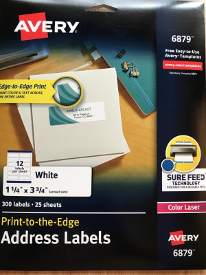 Avery® Print-to-the-Edge Shipping Labels - 3 3/4