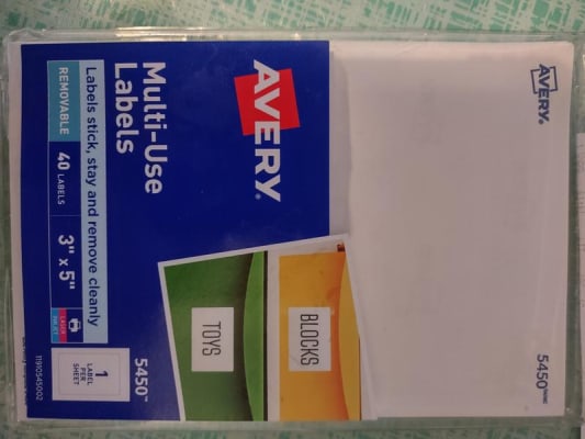 Avery Removable Labels, Removable Adhesive, 3