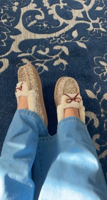 Glitter moccasins shop old navy