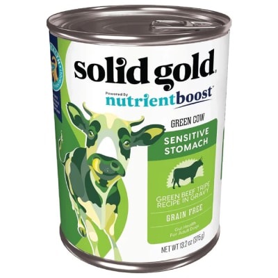 Solid gold green cow top