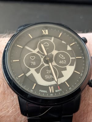 Hybrid smartwatch hr store neutra black stainless steel